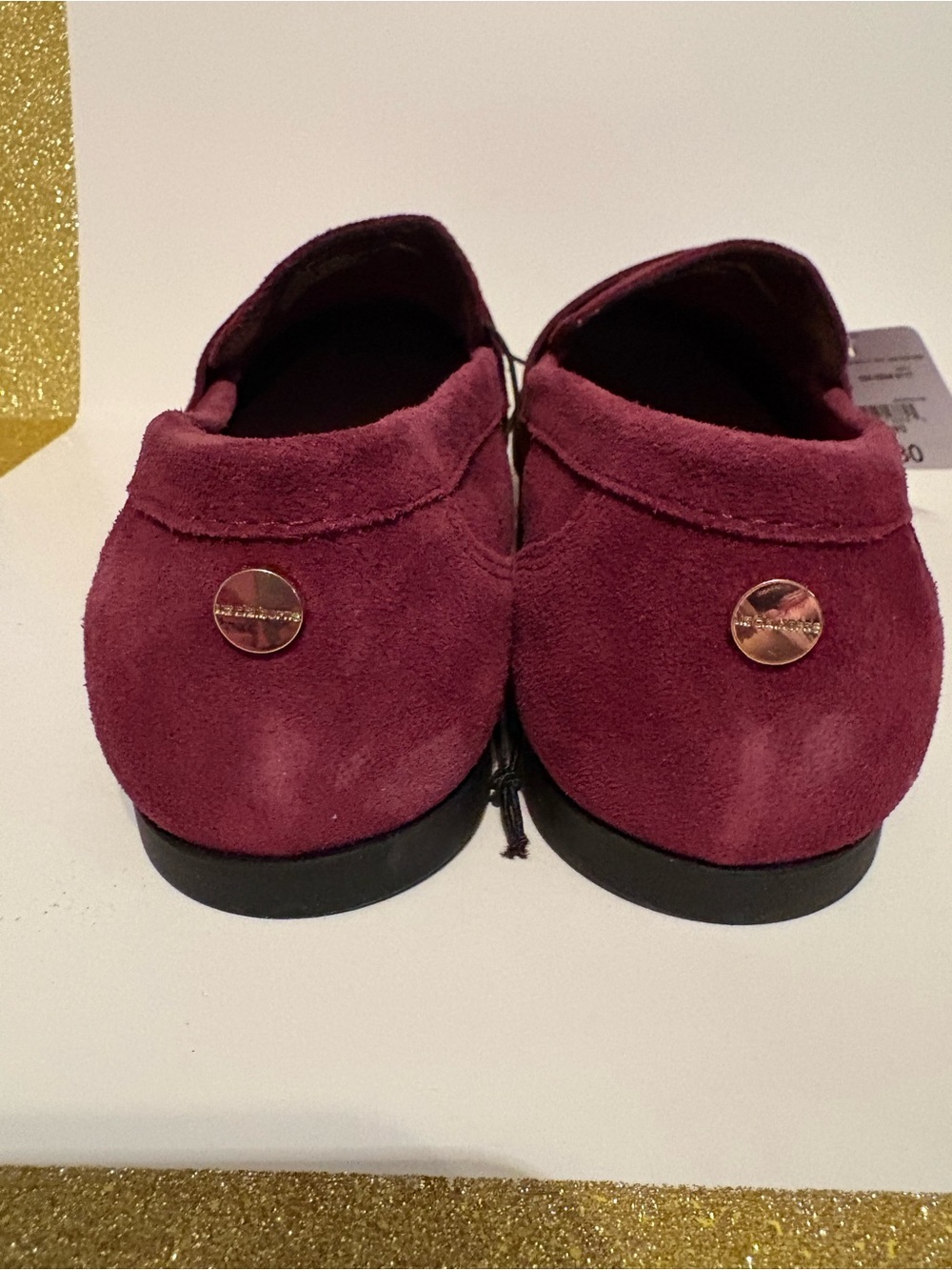 Liz Claiborne Wine Suede Penny Loafers - Women's - Picture 4 of 7
